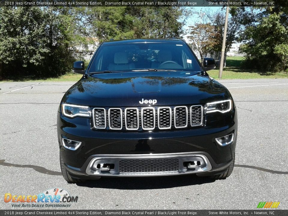 2018 Jeep Grand Cherokee Limited 4x4 Sterling Edition Diamond Black Crystal Pearl / Black/Light Frost Beige Photo #3