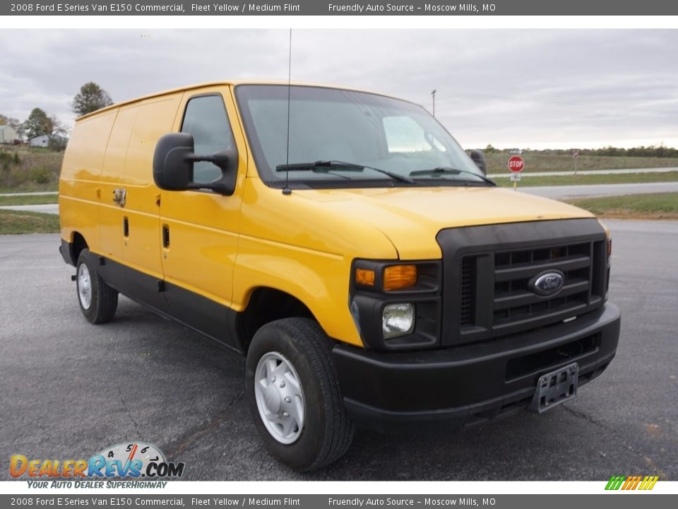 2008 Ford E Series Van E150 Commercial Fleet Yellow / Medium Flint Photo #33