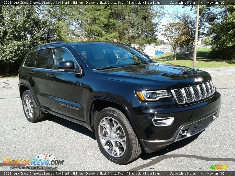2018 Jeep Grand Cherokee Limited 4x4 Sterling Edition Diamond Black Crystal Pearl / Black/Light Frost Beige Photo #4