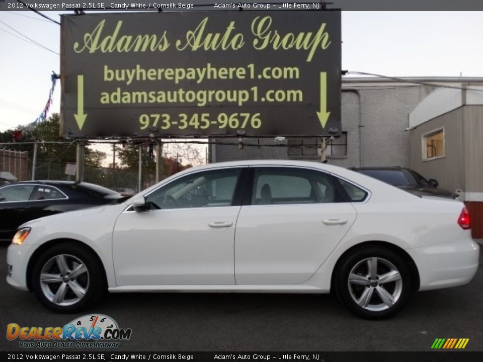 2012 Volkswagen Passat 2.5L SE Candy White / Cornsilk Beige Photo #4