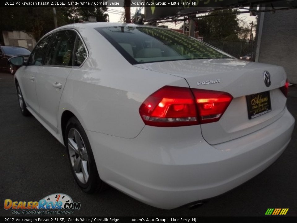 2012 Volkswagen Passat 2.5L SE Candy White / Cornsilk Beige Photo #5