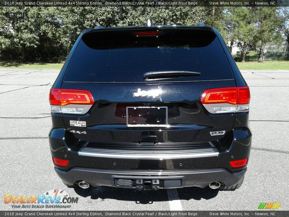 2018 Jeep Grand Cherokee Limited 4x4 Sterling Edition Diamond Black Crystal Pearl / Black/Light Frost Beige Photo #7