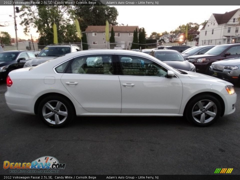 2012 Volkswagen Passat 2.5L SE Candy White / Cornsilk Beige Photo #8