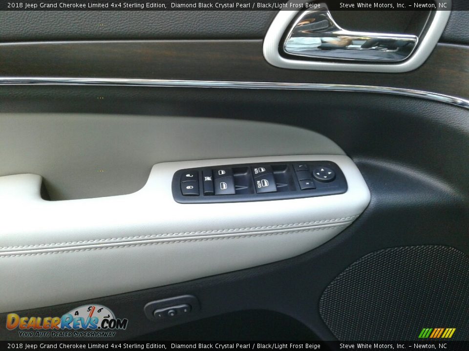 2018 Jeep Grand Cherokee Limited 4x4 Sterling Edition Diamond Black Crystal Pearl / Black/Light Frost Beige Photo #9