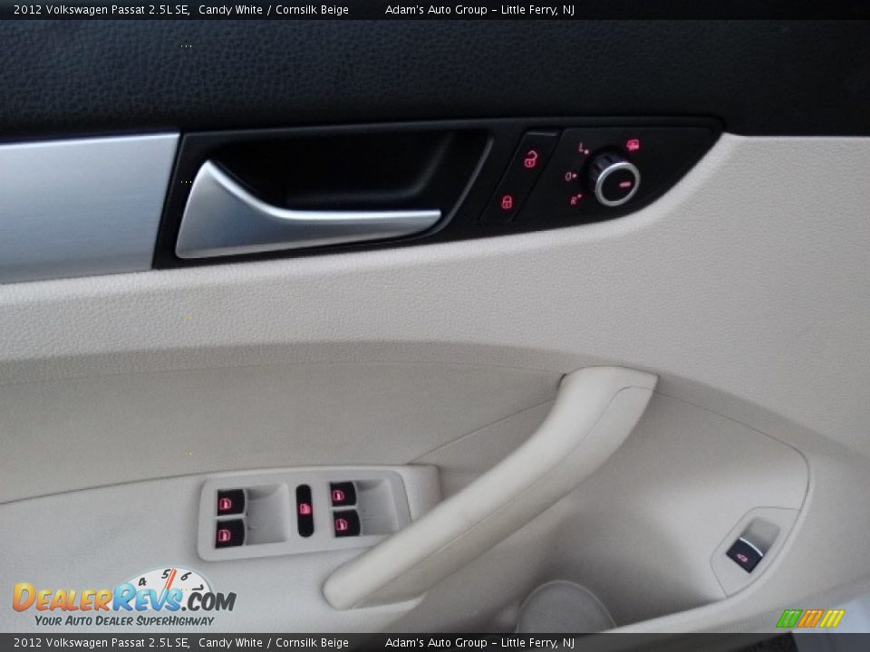 2012 Volkswagen Passat 2.5L SE Candy White / Cornsilk Beige Photo #10