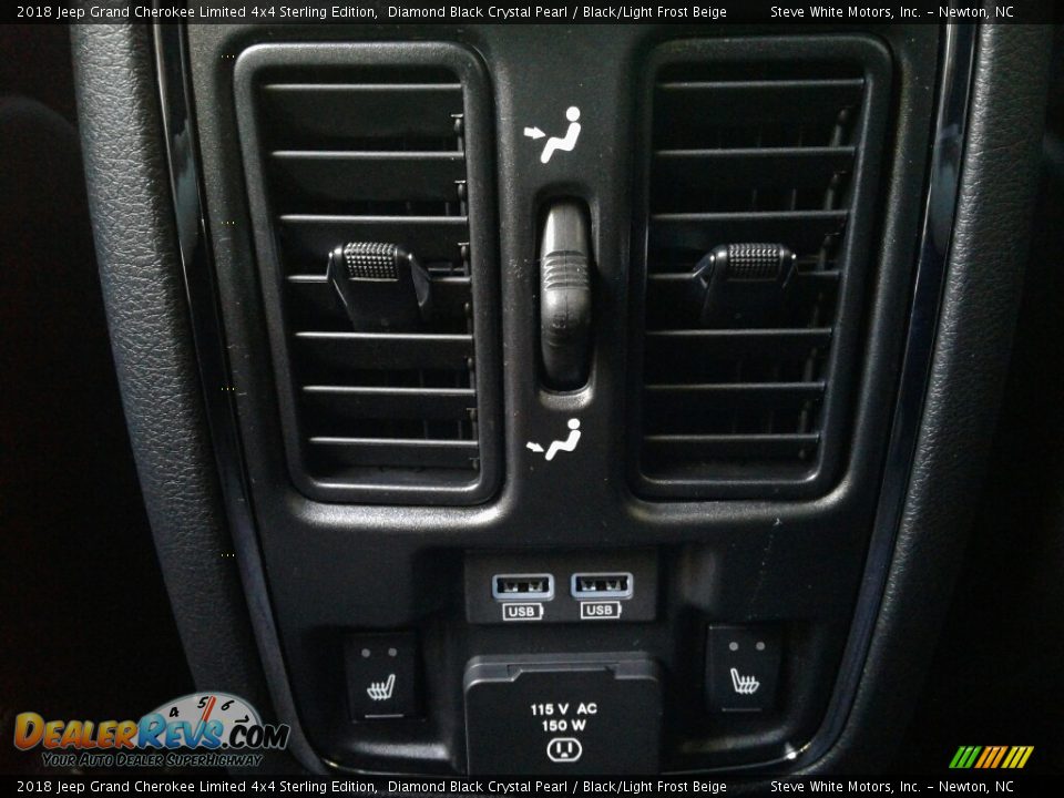 2018 Jeep Grand Cherokee Limited 4x4 Sterling Edition Diamond Black Crystal Pearl / Black/Light Frost Beige Photo #12