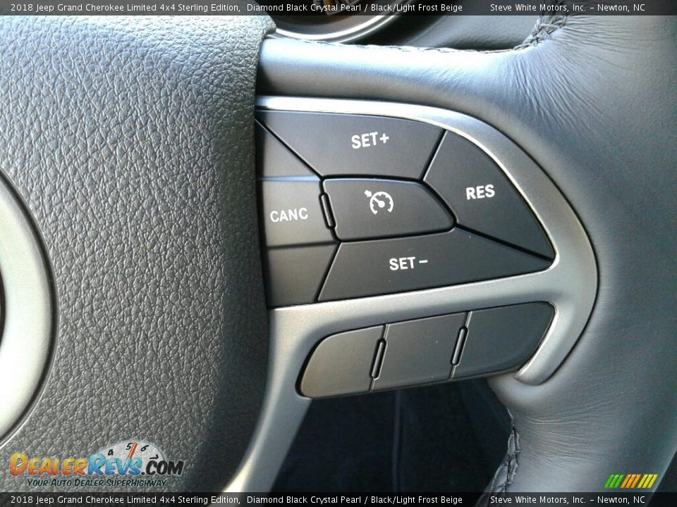 2018 Jeep Grand Cherokee Limited 4x4 Sterling Edition Diamond Black Crystal Pearl / Black/Light Frost Beige Photo #18