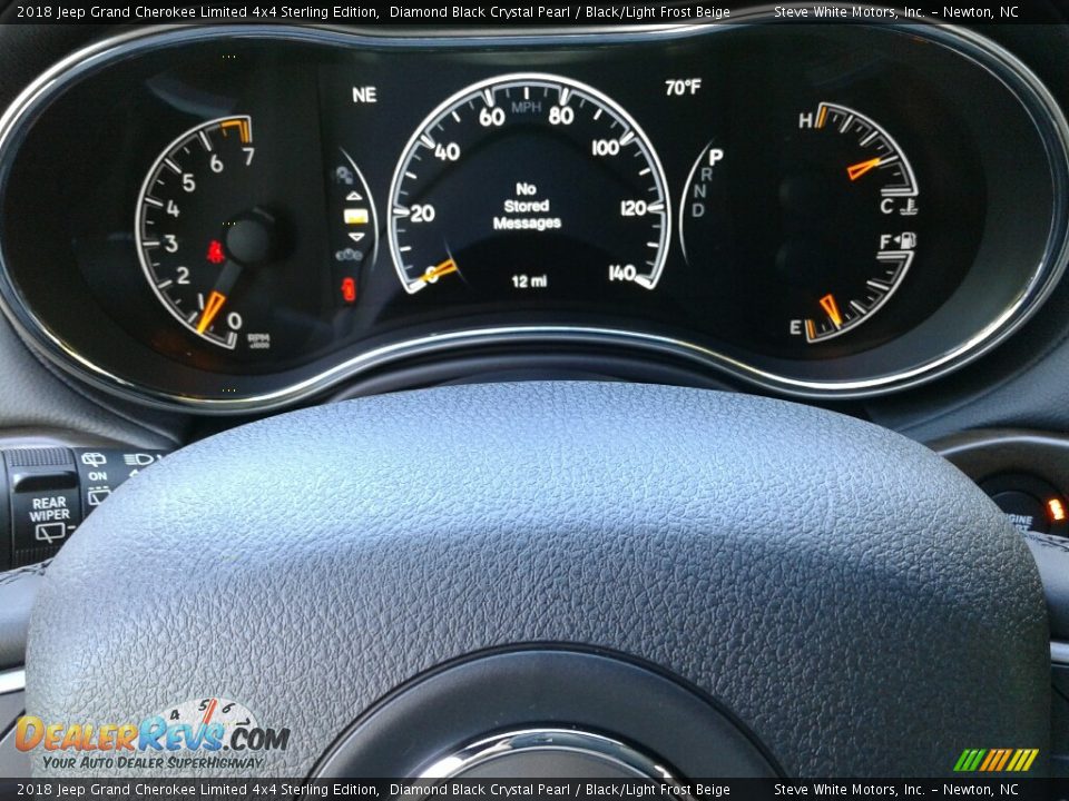 2018 Jeep Grand Cherokee Limited 4x4 Sterling Edition Diamond Black Crystal Pearl / Black/Light Frost Beige Photo #19