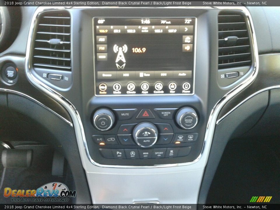 2018 Jeep Grand Cherokee Limited 4x4 Sterling Edition Diamond Black Crystal Pearl / Black/Light Frost Beige Photo #20