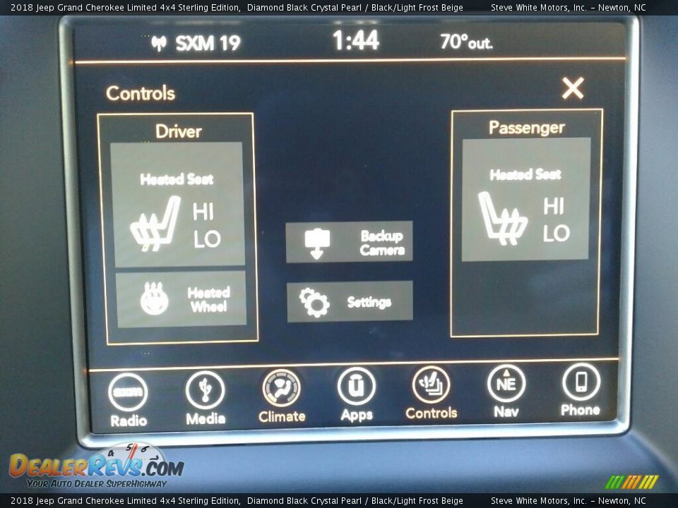 2018 Jeep Grand Cherokee Limited 4x4 Sterling Edition Diamond Black Crystal Pearl / Black/Light Frost Beige Photo #24