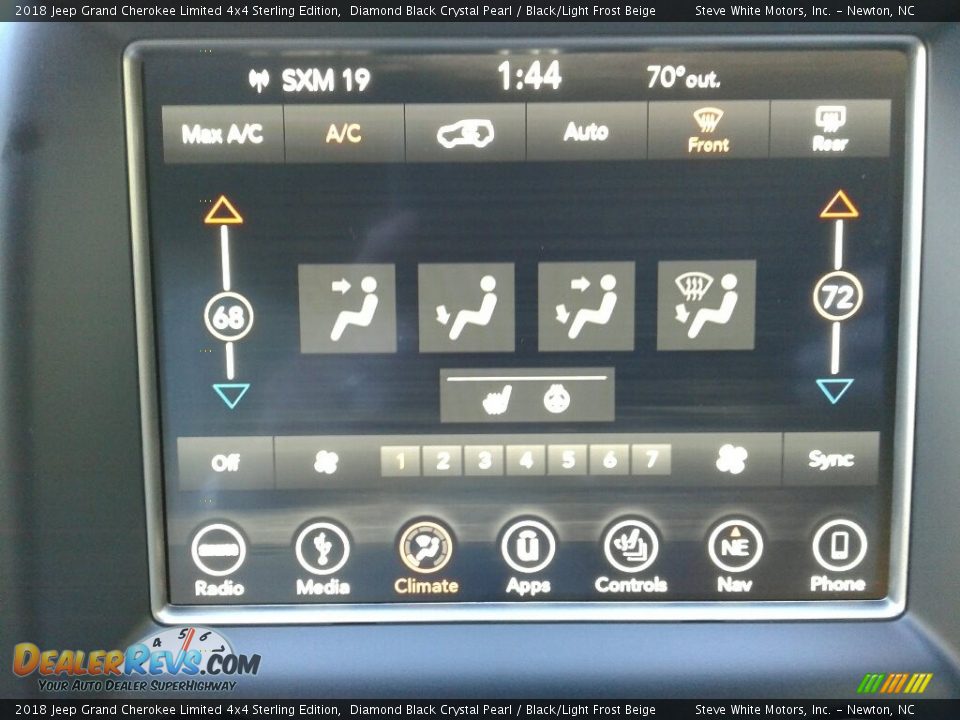 2018 Jeep Grand Cherokee Limited 4x4 Sterling Edition Diamond Black Crystal Pearl / Black/Light Frost Beige Photo #25