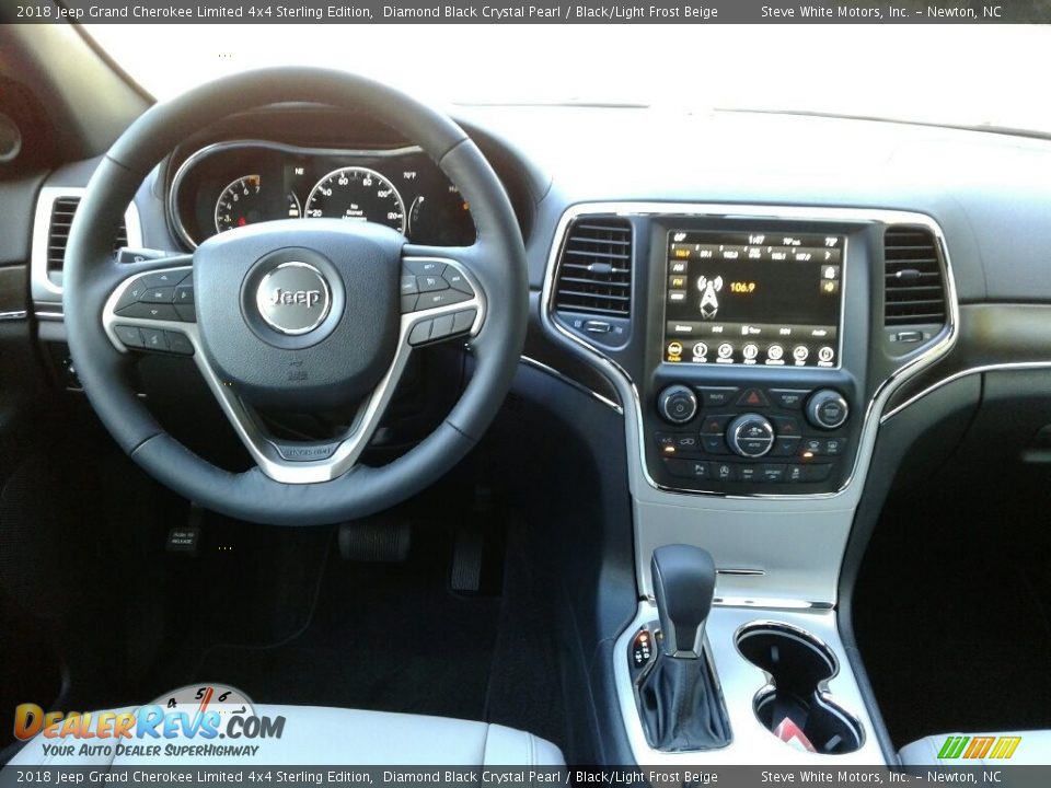 2018 Jeep Grand Cherokee Limited 4x4 Sterling Edition Diamond Black Crystal Pearl / Black/Light Frost Beige Photo #30