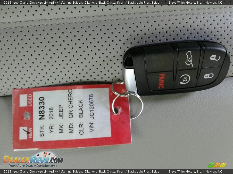 2018 Jeep Grand Cherokee Limited 4x4 Sterling Edition Diamond Black Crystal Pearl / Black/Light Frost Beige Photo #31