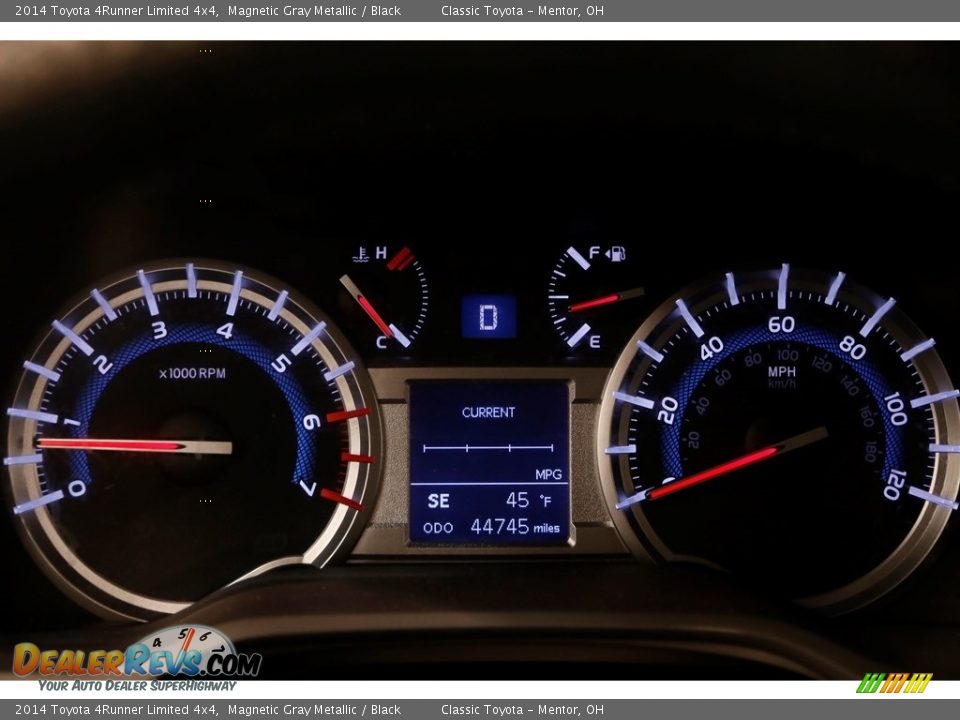 2014 Toyota 4Runner Limited 4x4 Magnetic Gray Metallic / Black Photo #8