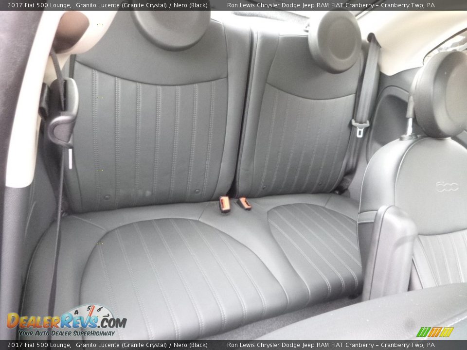 Rear Seat of 2017 Fiat 500 Lounge Photo #12