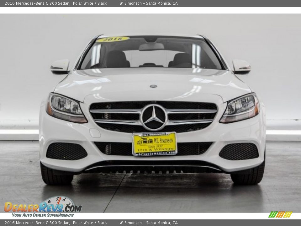 2016 Mercedes-Benz C 300 Sedan Polar White / Black Photo #2