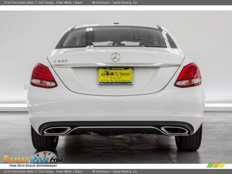2016 Mercedes-Benz C 300 Sedan Polar White / Black Photo #3