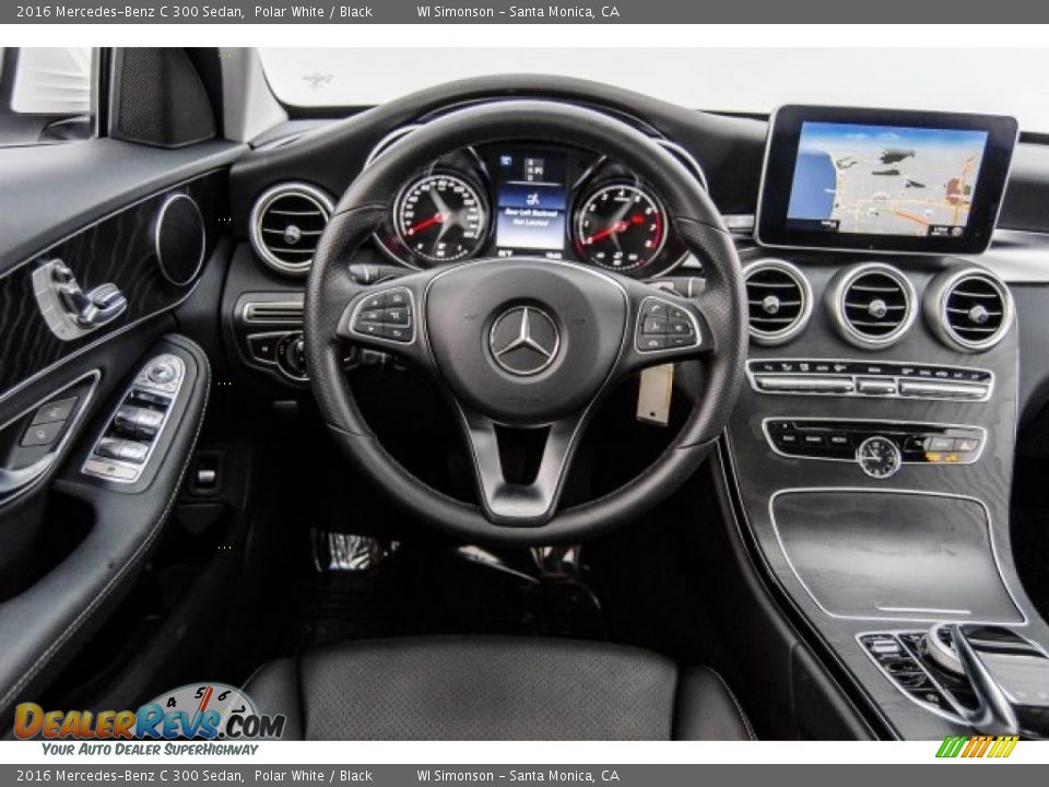 2016 Mercedes-Benz C 300 Sedan Polar White / Black Photo #4