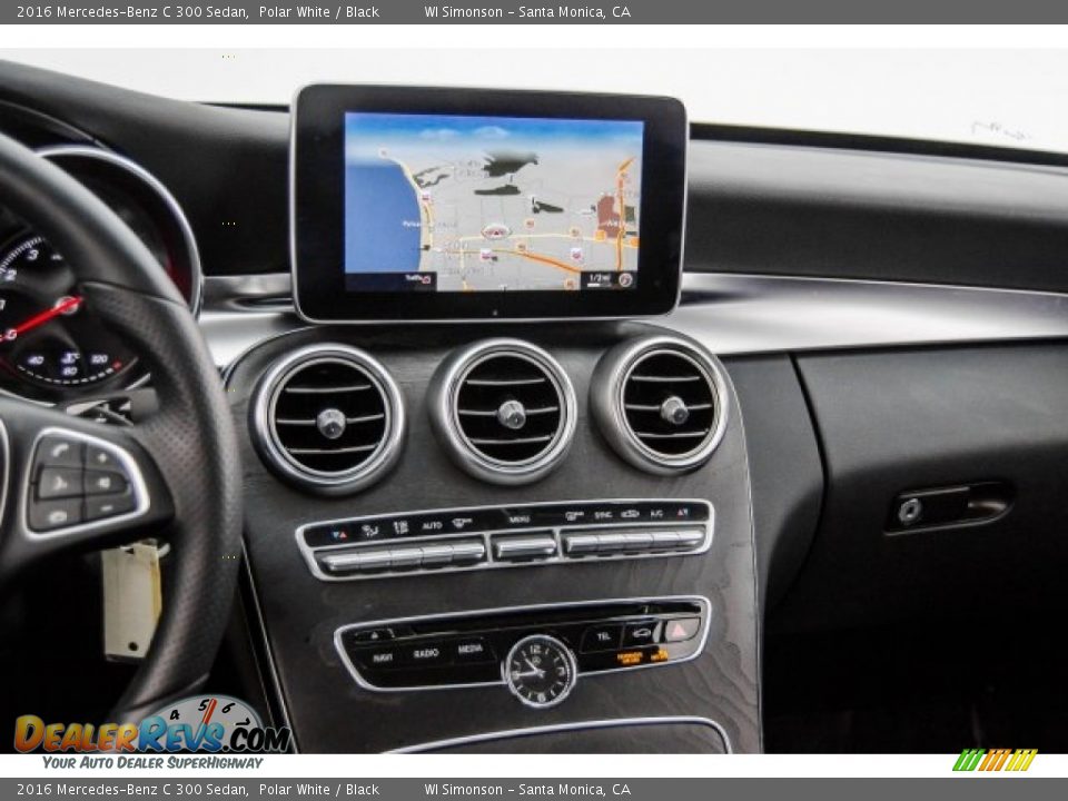 2016 Mercedes-Benz C 300 Sedan Polar White / Black Photo #5