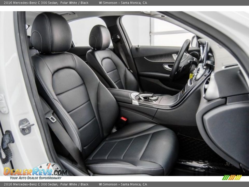 2016 Mercedes-Benz C 300 Sedan Polar White / Black Photo #6
