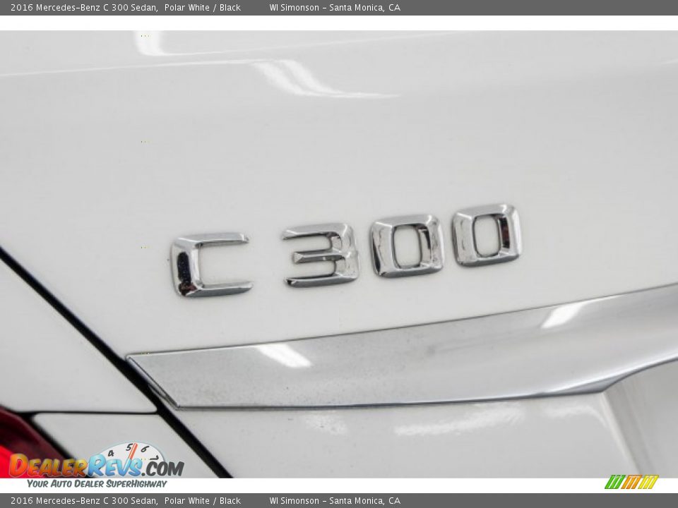 2016 Mercedes-Benz C 300 Sedan Polar White / Black Photo #7