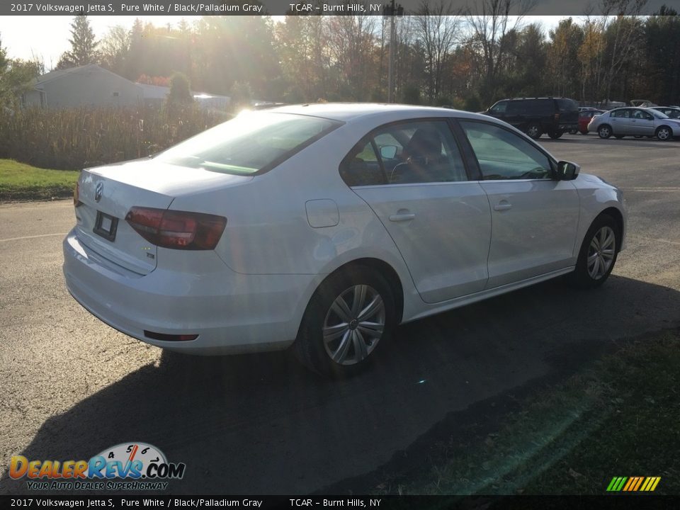2017 Volkswagen Jetta S Pure White / Black/Palladium Gray Photo #4