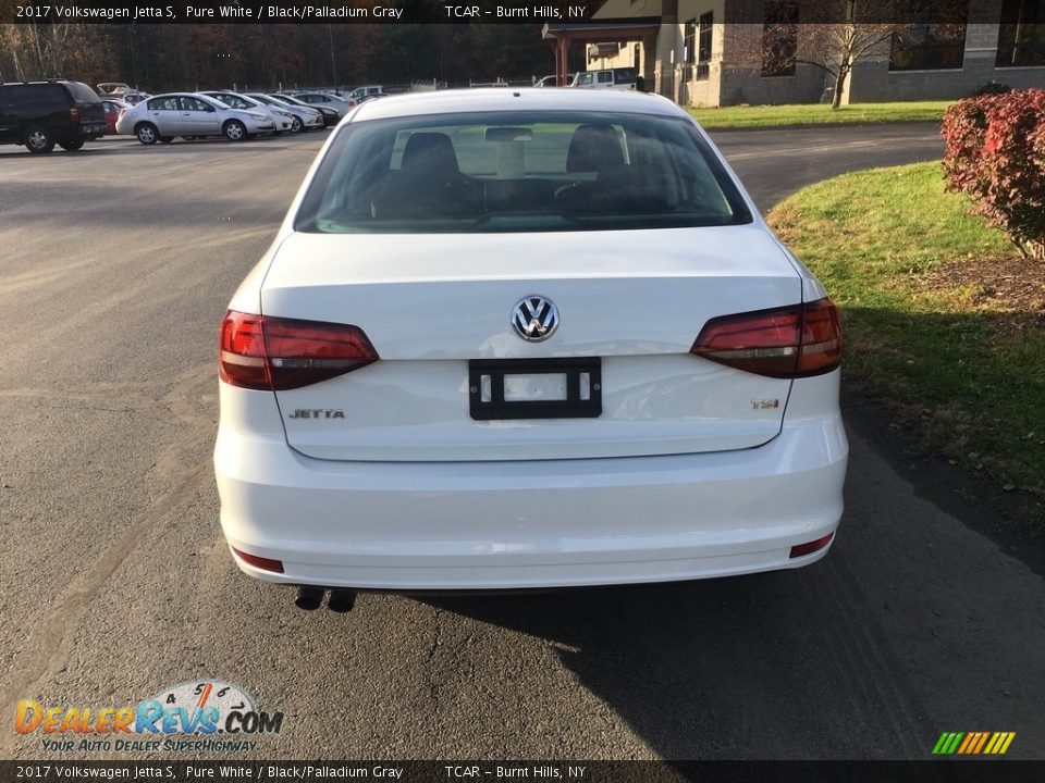 2017 Volkswagen Jetta S Pure White / Black/Palladium Gray Photo #5