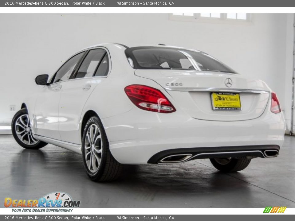 2016 Mercedes-Benz C 300 Sedan Polar White / Black Photo #10