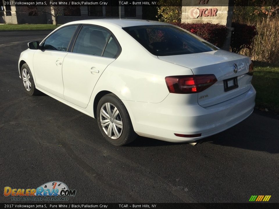 2017 Volkswagen Jetta S Pure White / Black/Palladium Gray Photo #6