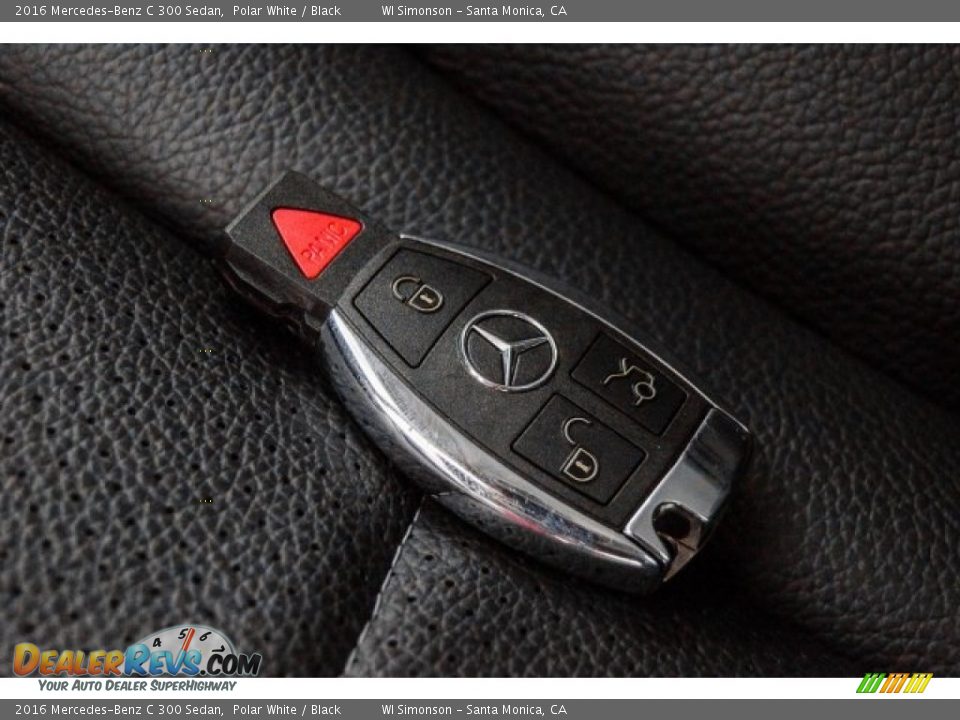 2016 Mercedes-Benz C 300 Sedan Polar White / Black Photo #11