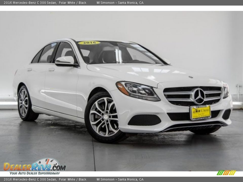 2016 Mercedes-Benz C 300 Sedan Polar White / Black Photo #12