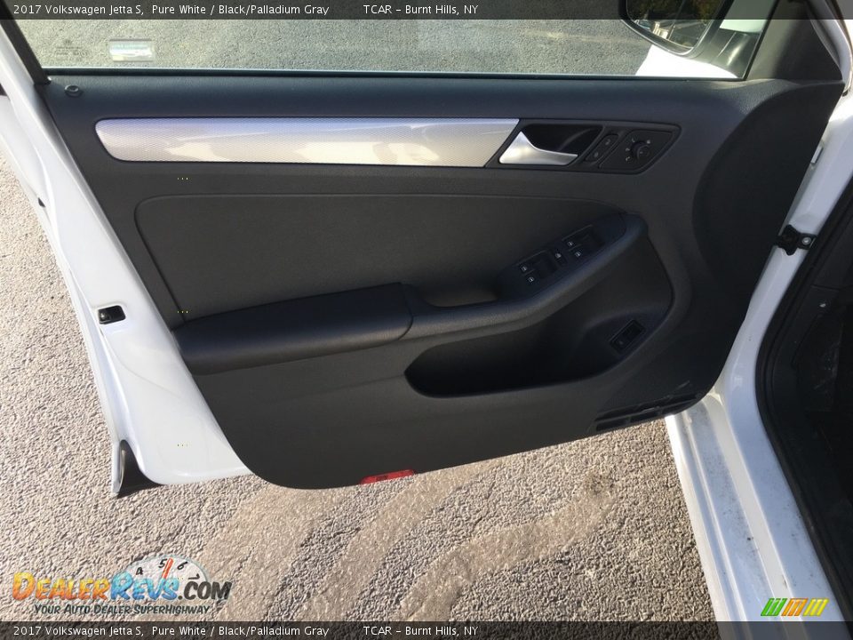 2017 Volkswagen Jetta S Pure White / Black/Palladium Gray Photo #7