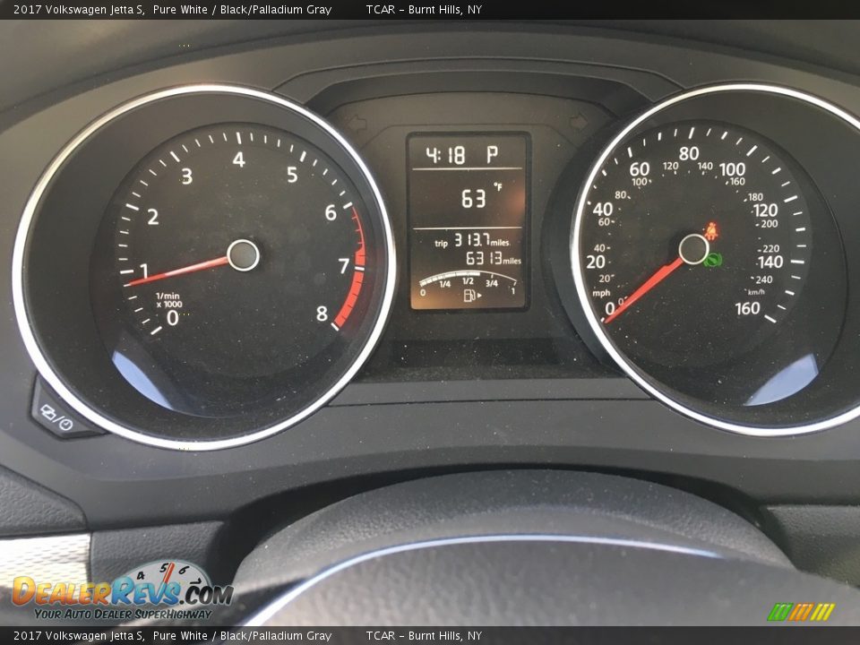2017 Volkswagen Jetta S Pure White / Black/Palladium Gray Photo #9