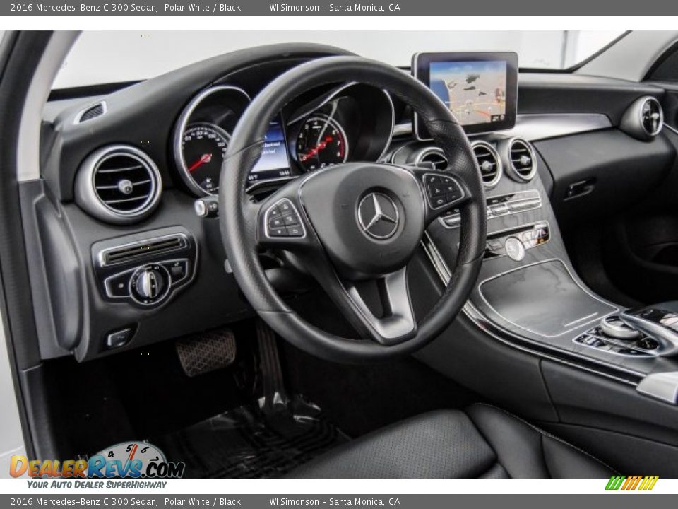 2016 Mercedes-Benz C 300 Sedan Polar White / Black Photo #21