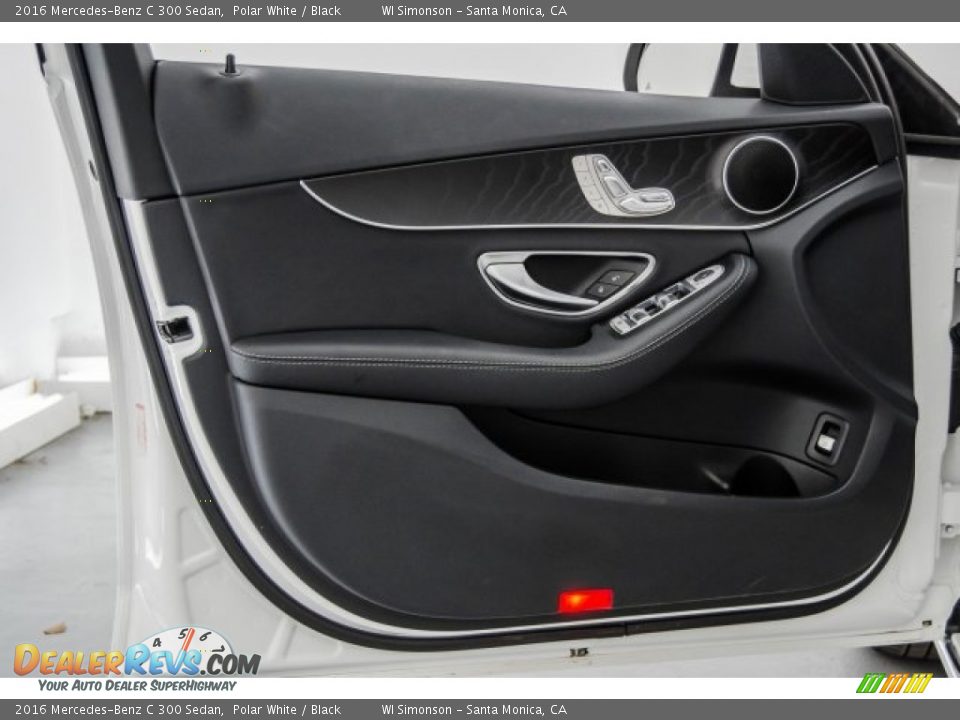 2016 Mercedes-Benz C 300 Sedan Polar White / Black Photo #23