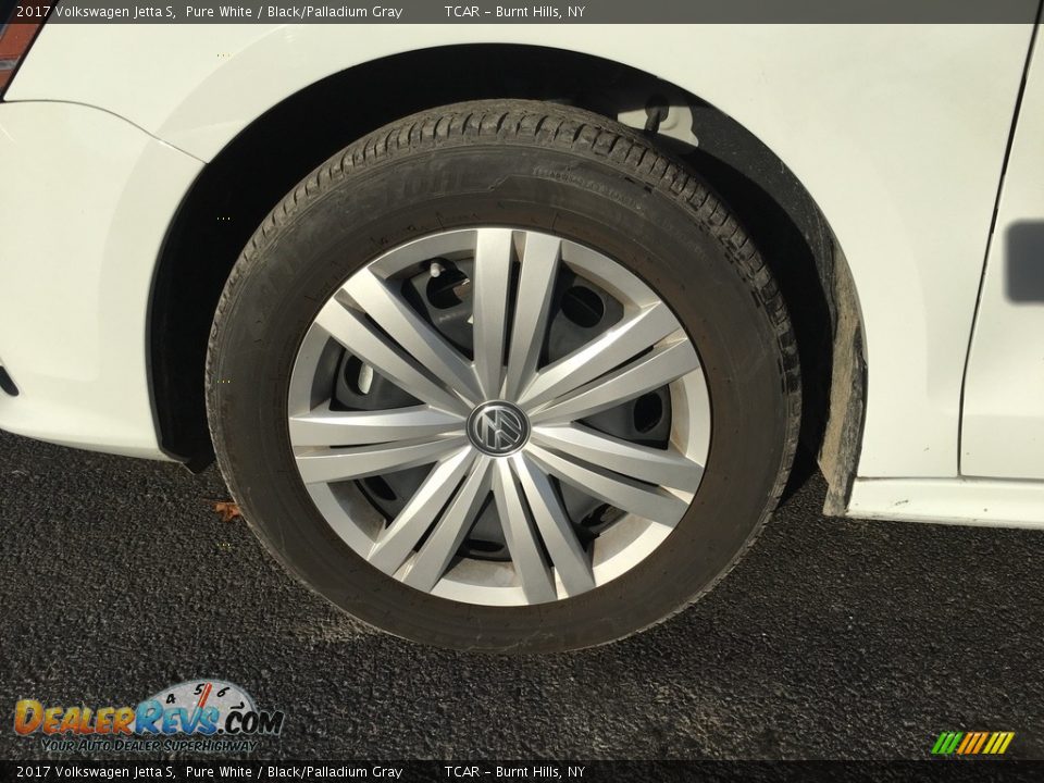 2017 Volkswagen Jetta S Pure White / Black/Palladium Gray Photo #14