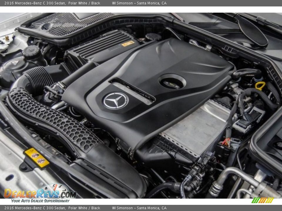 2016 Mercedes-Benz C 300 Sedan Polar White / Black Photo #28
