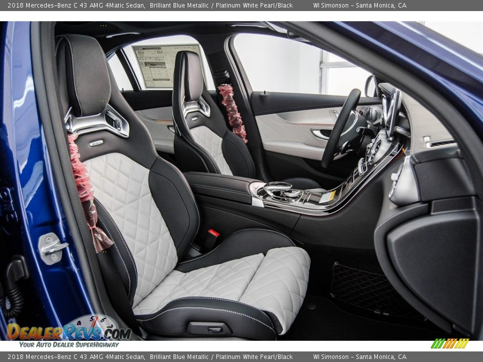 Platinum White Pearl/Black Interior - 2018 Mercedes-Benz C 43 AMG 4Matic Sedan Photo #2