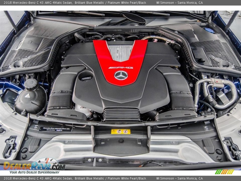 2018 Mercedes-Benz C 43 AMG 4Matic Sedan 3.0 Liter AMG biturbo DOHC 24-Valve VVT V6 Engine Photo #8