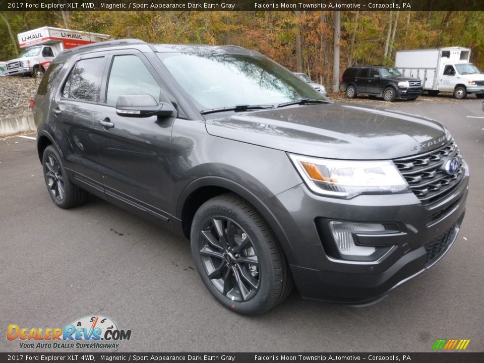 2017 Ford Explorer XLT 4WD Magnetic / Sport Appearance Dark Earth Gray Photo #3