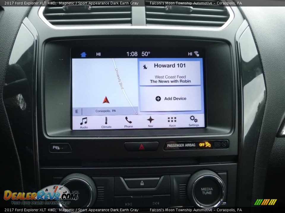 2017 Ford Explorer XLT 4WD Magnetic / Sport Appearance Dark Earth Gray Photo #14