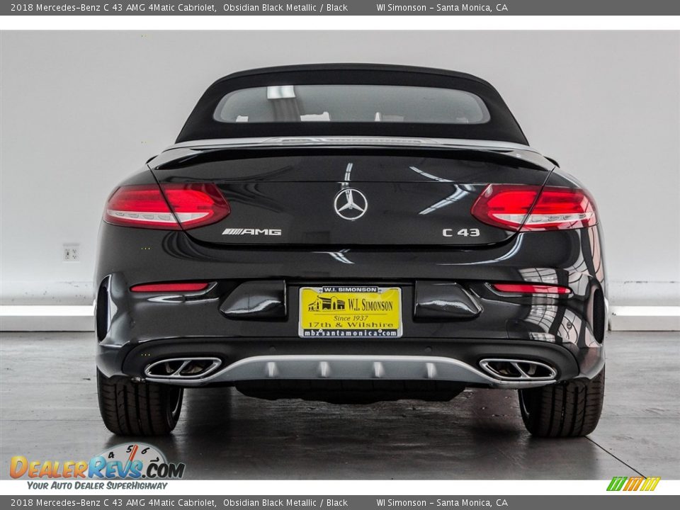 2018 Mercedes-Benz C 43 AMG 4Matic Cabriolet Obsidian Black Metallic / Black Photo #4