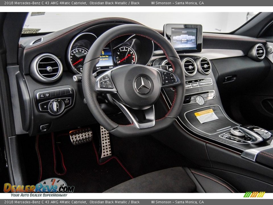 Dashboard of 2018 Mercedes-Benz C 43 AMG 4Matic Cabriolet Photo #6