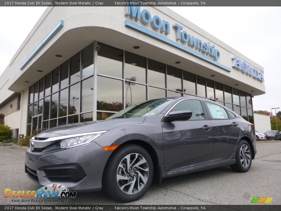 2017 Honda Civic EX Sedan Modern Steel Metallic / Gray Photo #1
