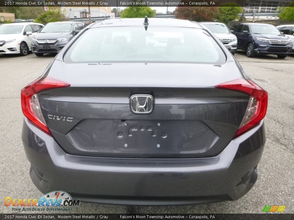 2017 Honda Civic EX Sedan Modern Steel Metallic / Gray Photo #3