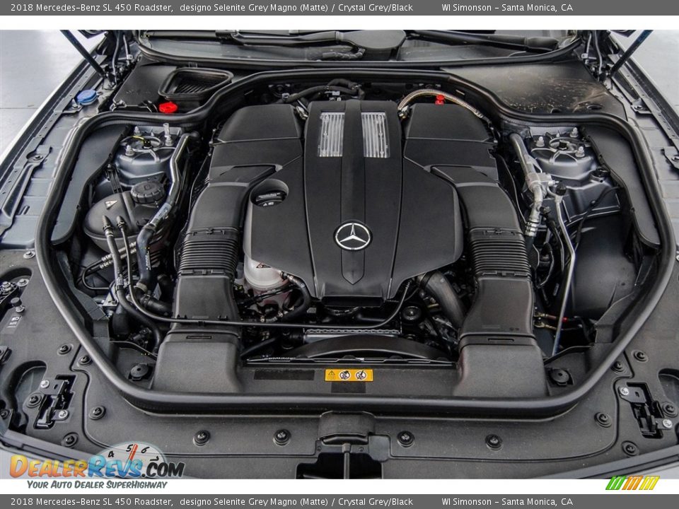 2018 Mercedes-Benz SL 450 Roadster 3.0 Liter DI biturbo DOHC 24-Valve VVT V6 Engine Photo #8