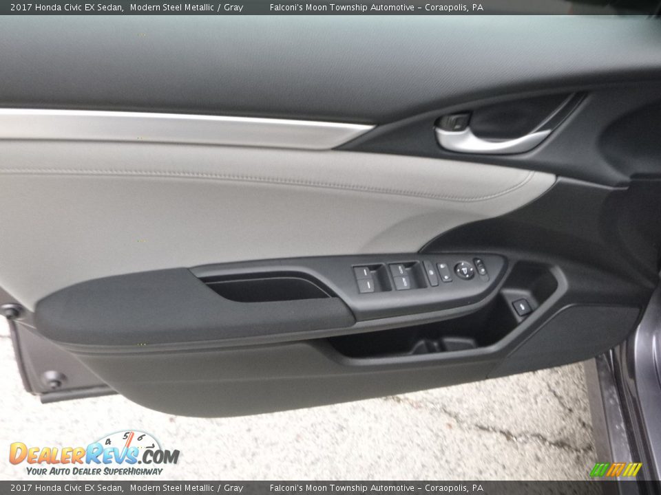 2017 Honda Civic EX Sedan Modern Steel Metallic / Gray Photo #11