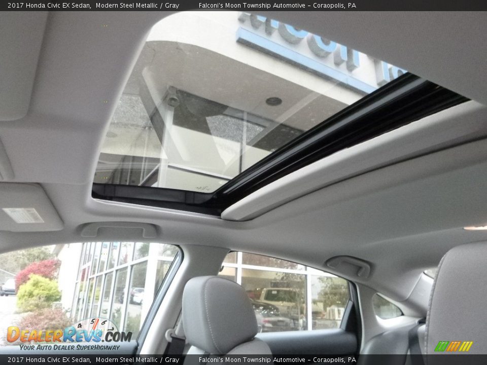 2017 Honda Civic EX Sedan Modern Steel Metallic / Gray Photo #13