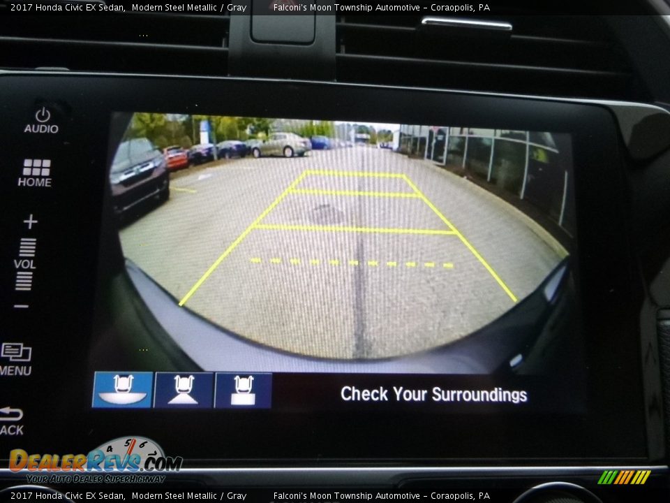 2017 Honda Civic EX Sedan Modern Steel Metallic / Gray Photo #15