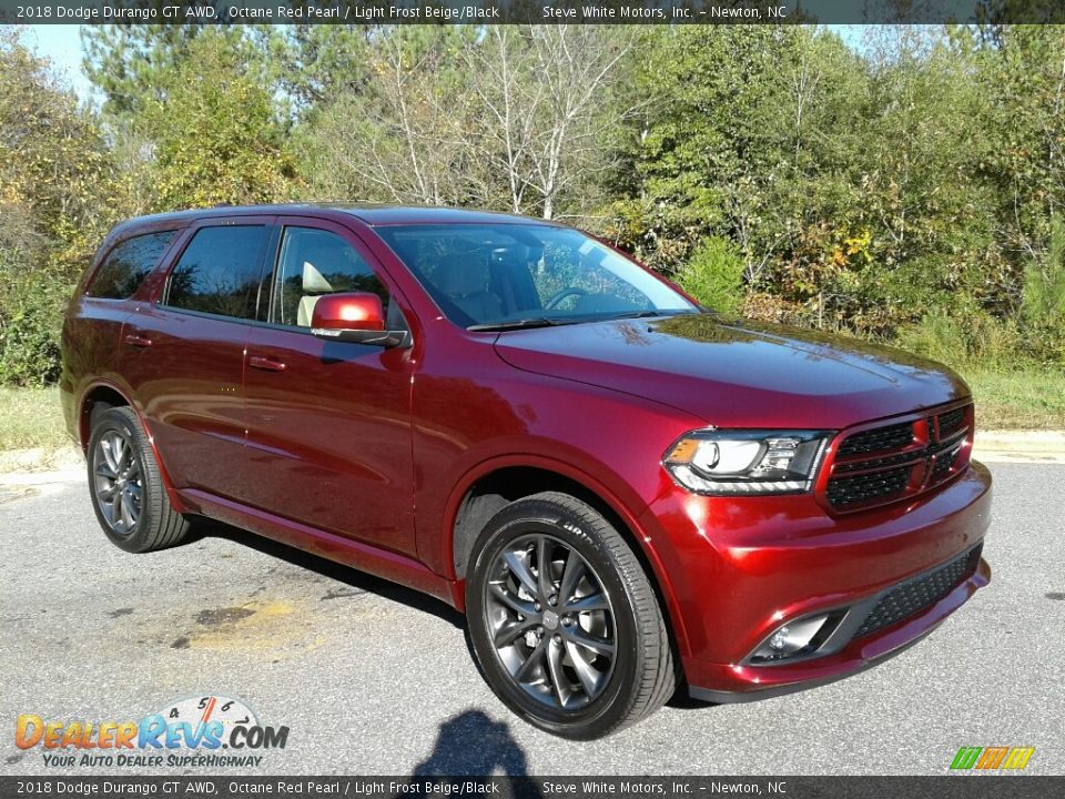2018 Dodge Durango GT AWD Octane Red Pearl / Light Frost Beige/Black Photo #4